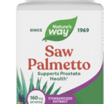 A bottle of Ashwagandha dietary supplement containing 120 softgels, labeled to support wellness with 160 mg standardized extract per serving.