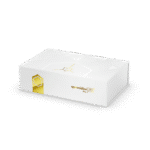 A rectangular white box labeled "spermidineLIFE® Pro+ 4300mg 30-Pack" with gold accents sits on a plain white background, highlighting this premium spermidine supplement.